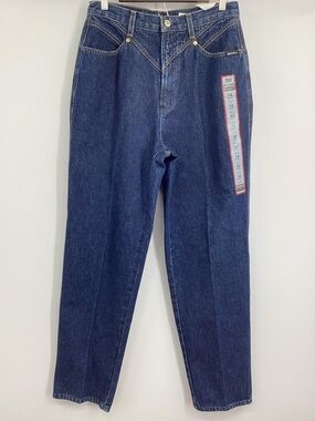 Vintage Rocky Mountain Relaxed Long-Rise Dark Blue Women's Jeans